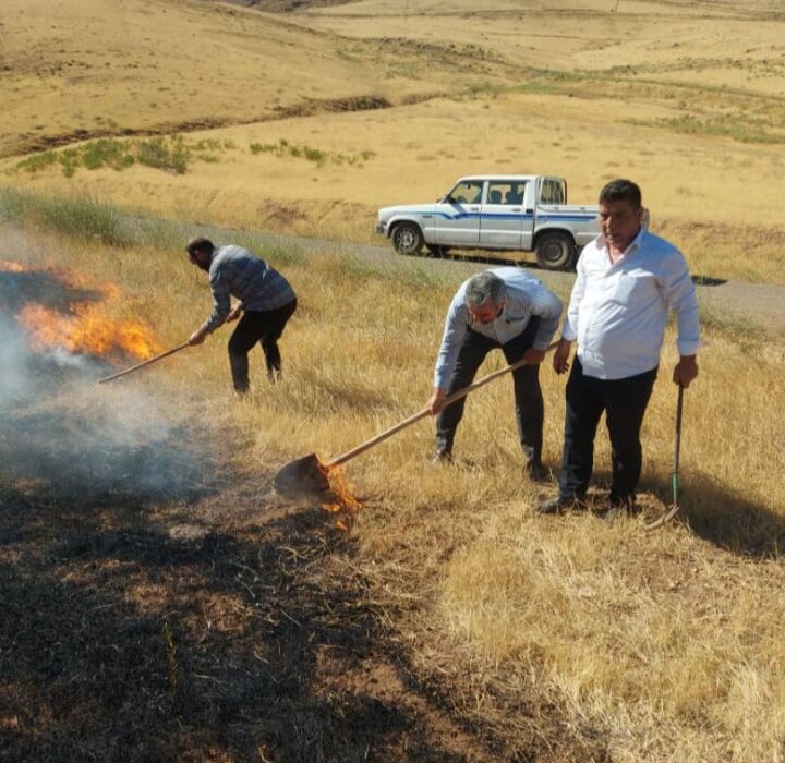 آتش سوزی در مراتع روستای گردشگری یام