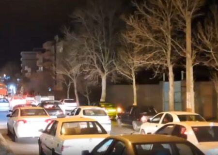 ترافیک سنگین خیابان معلم مرند