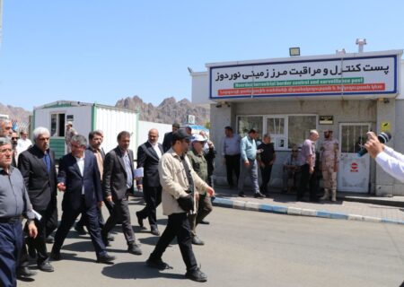 بازدید اعضای کمسیون ملی مجلس از مرز نوردوز و بزرگراه کلاله_ جلفا