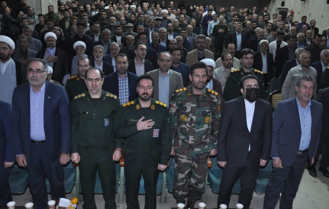 آیین تکریم و معارفه فرمانده سپاه مرند