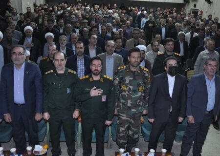 آیین تکریم و معارفه فرمانده سپاه مرند