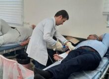 اهدای خون کارکنان شیر پگاه تبریز