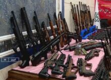 کشف 220 قبضه سلاح جنگی در تبریز