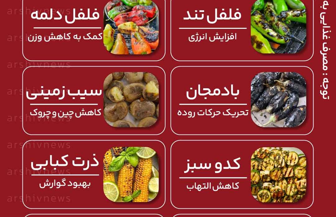 خوراکی های کبابی مفید برای بدن