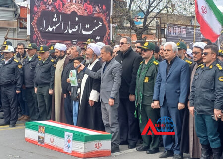 تشیع پیکر شهید مدافع وطن وحید پروینی در مرند