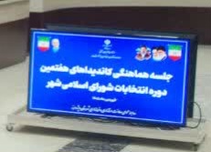 جلسه هماهنگی داوطلبان هفتمین دوره انتخابات شورای اسلامی شهرستان مرند