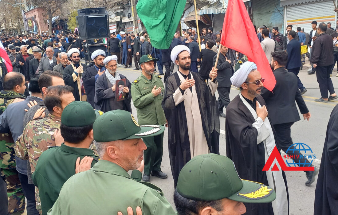 مراسم چهلم رهبر شهید در شهرستان مرند