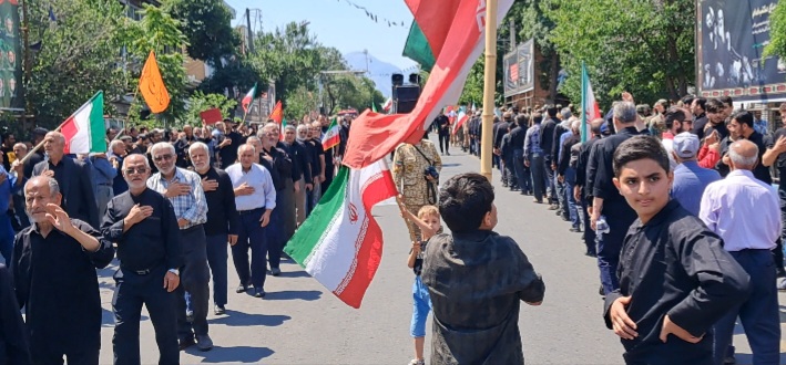 بدرقه رهبر شهید امت در شهرستان مرند