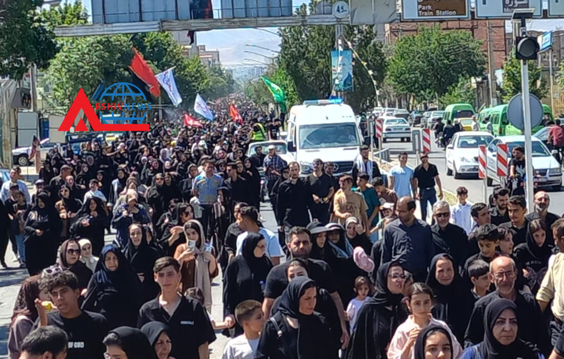 راهپیمایی جاماندگان اربعین حسینی در مرند