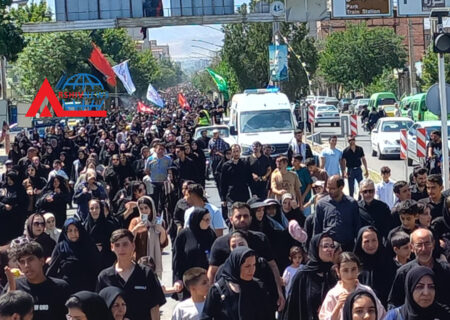 راهپیمایی جاماندگان اربعین حسینی در مرند
