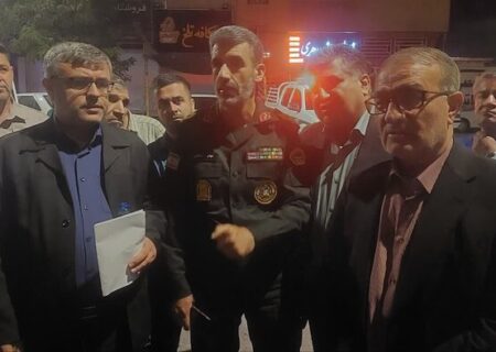 آتش سوزی نمایشگاه پاییزه در مصلای یاسوج مهار شد